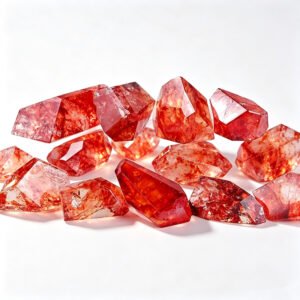 Natural Red Crystal Raw Stone